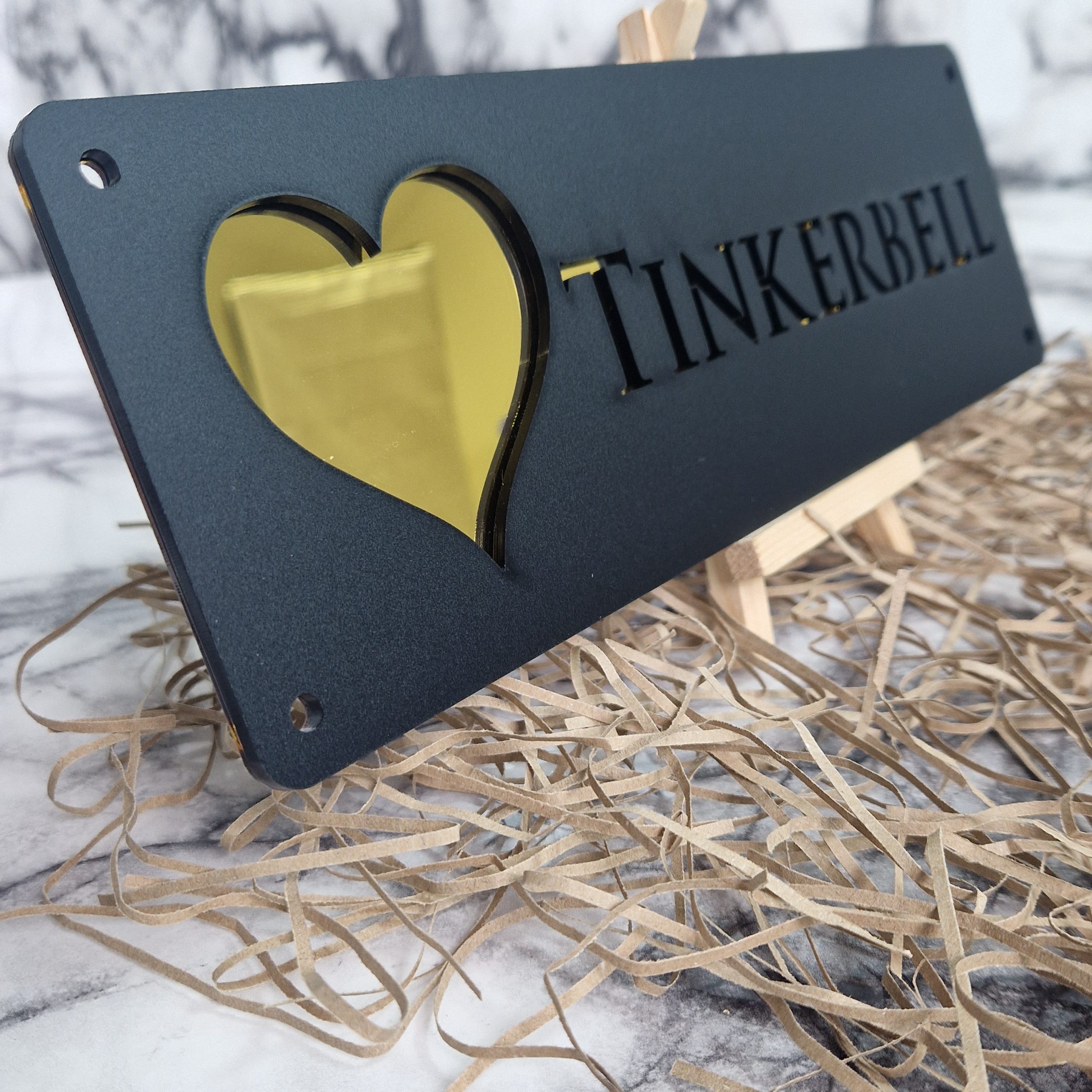 Personalized laser-cut horse stable name plaque – view 18