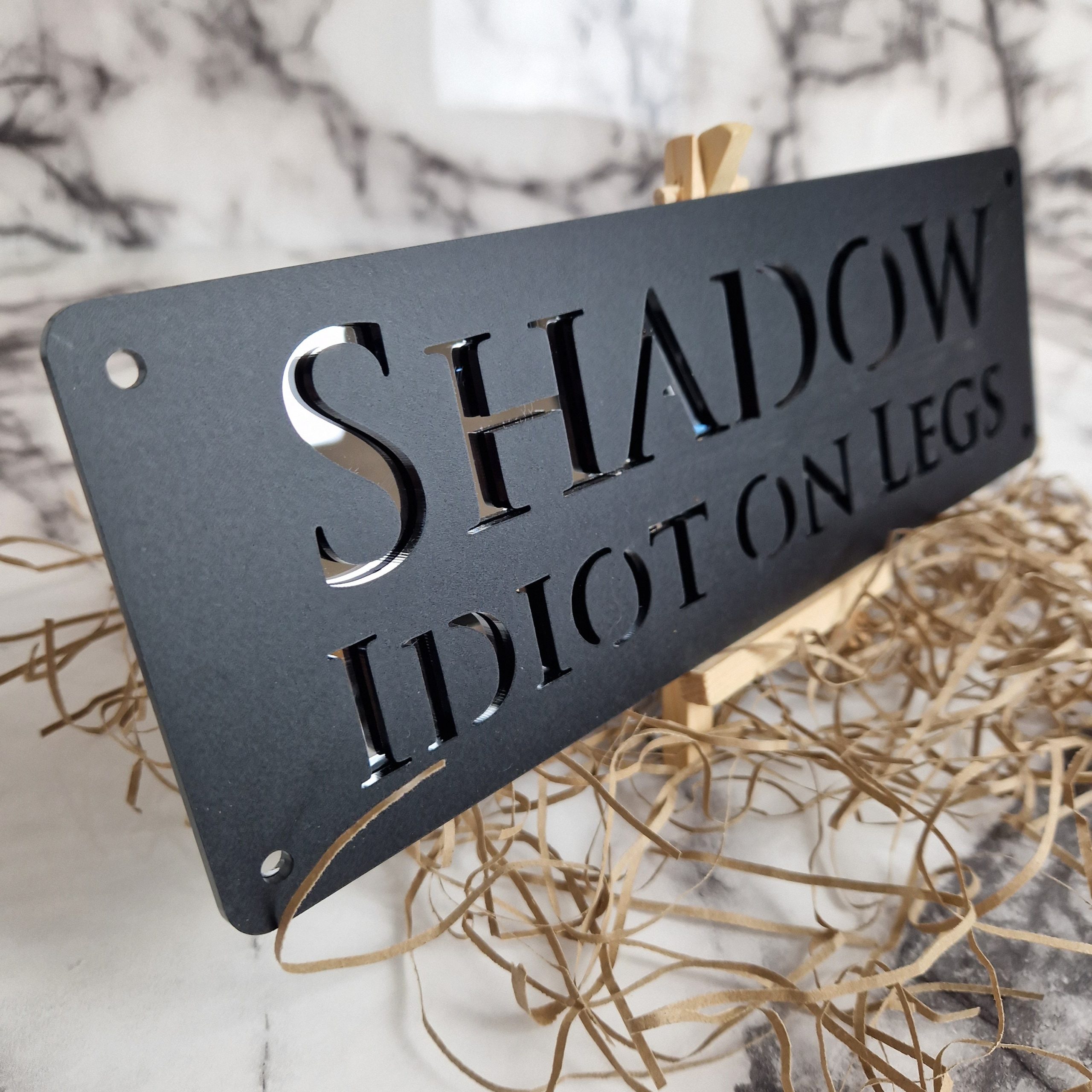 Personalized laser-cut horse stable name plaque – view 19